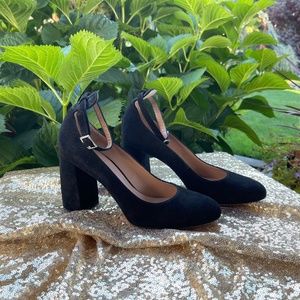 Black Suede Heel